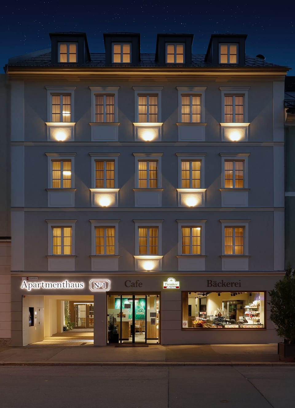 Front of property - evening/night