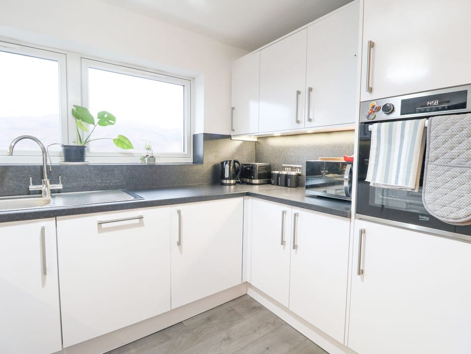 Fridge, dishwasher, cookware/dishes/utensils