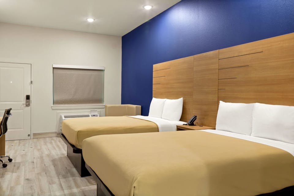 Basic Room, 2 Queen Beds, Non Smoking | 1 bedroom, iron/ironing board, WiFi (free)