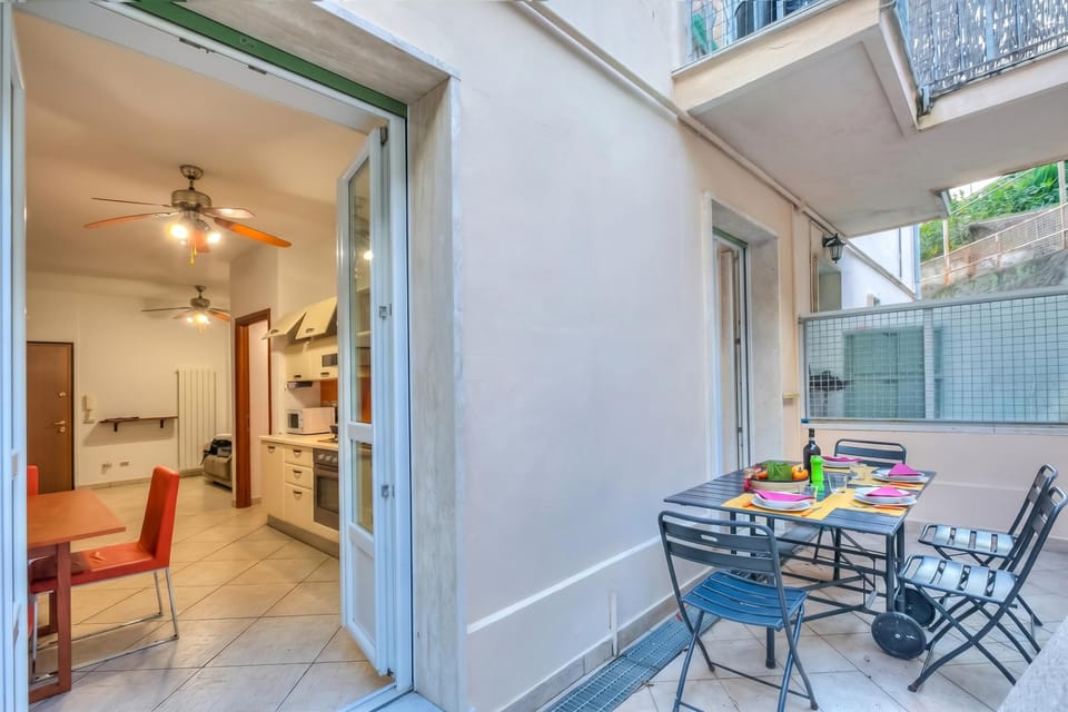 Family Apartment, 1 Bedroom, Terrace (Verbena Apartment 500m from the sea) | Outdoor dining