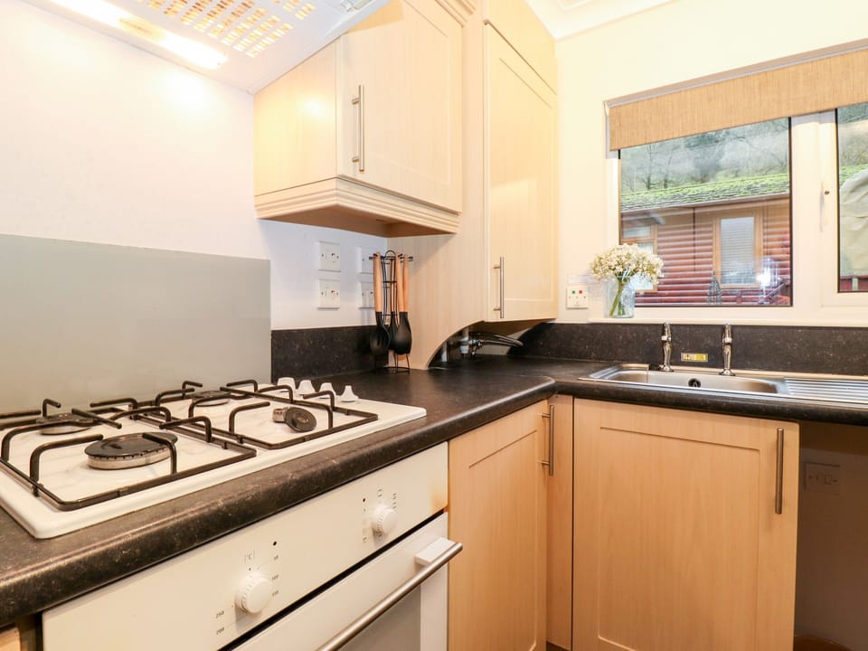 Fridge, electric kettle, toaster, cookware/dishes/utensils