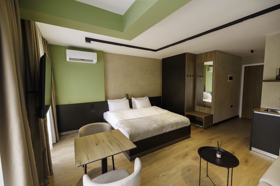 Memory foam beds, minibar, in-room safe, individually decorated