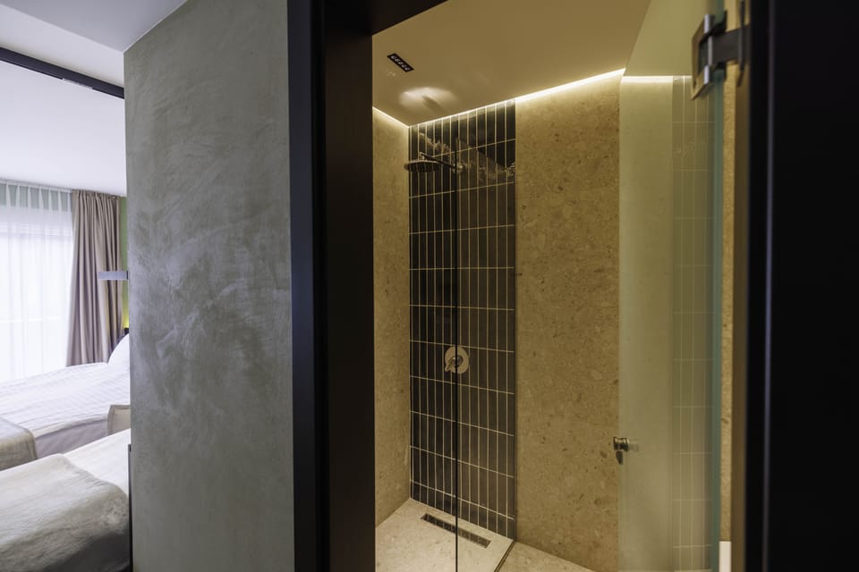 Deluxe Double Room | Bathroom | Shower, free toiletries, hair dryer, slippers