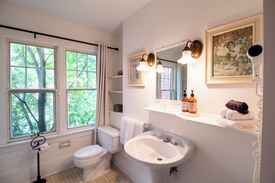 Premium King Suite - 1 King | Bathroom | Shower, designer toiletries, hair dryer, towels