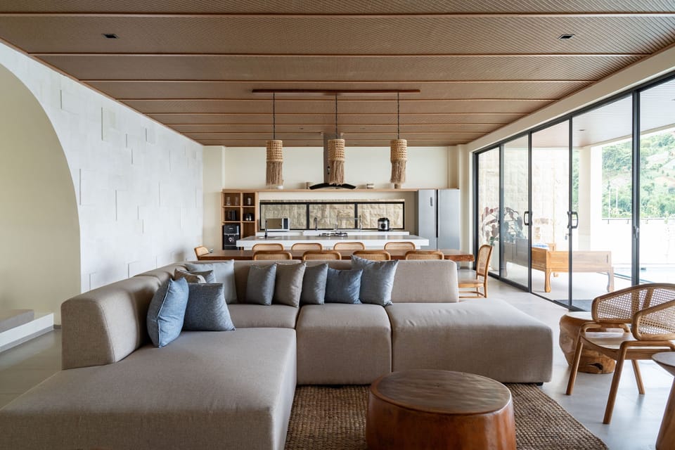 Villa | Living area | 42-inch Smart TV with cable channels
