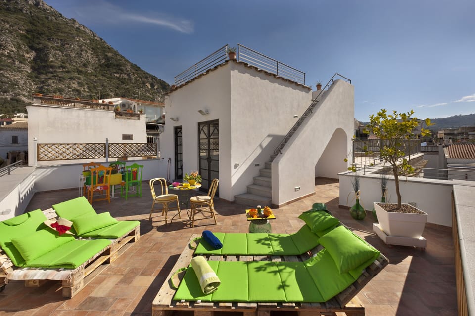 Deluxe Apartment, Terrace, Sea View | Terrace/patio
