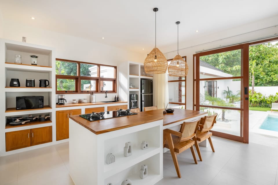 Villa, 2 Bedrooms | Private kitchen | Full-size fridge, microwave, stovetop, dishwasher