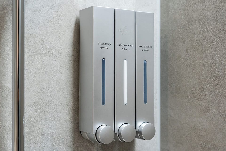 Shower, eco-friendly toiletries, hair dryer, bathrobes