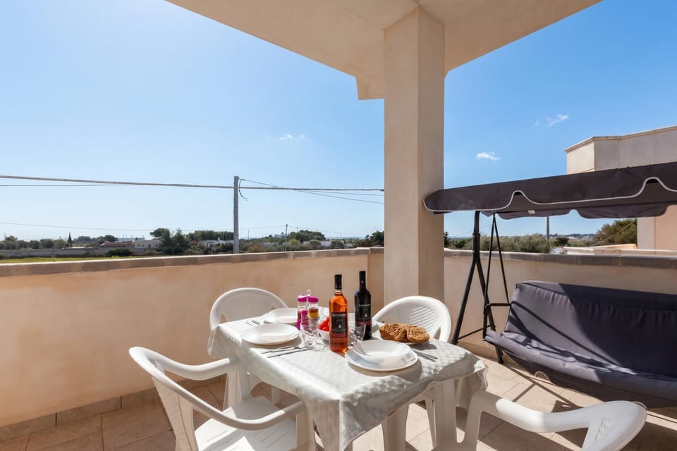 Standard Apartment, 2 Bedrooms, Balcony (Le Bianche Apt 4 - terrace near the) | Outdoor dining