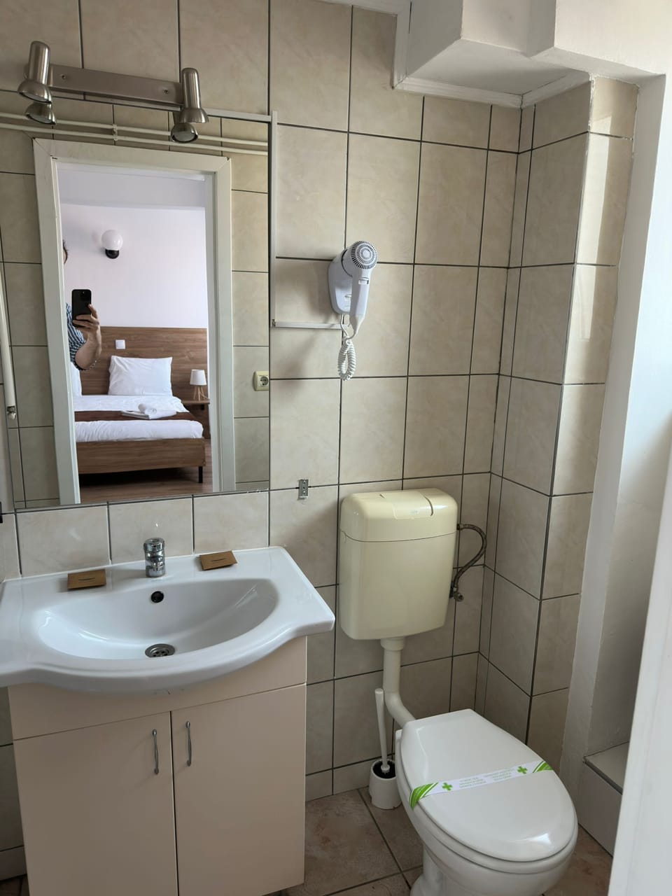 Family Apartment | Bathroom | Shower, hair dryer, slippers, towels