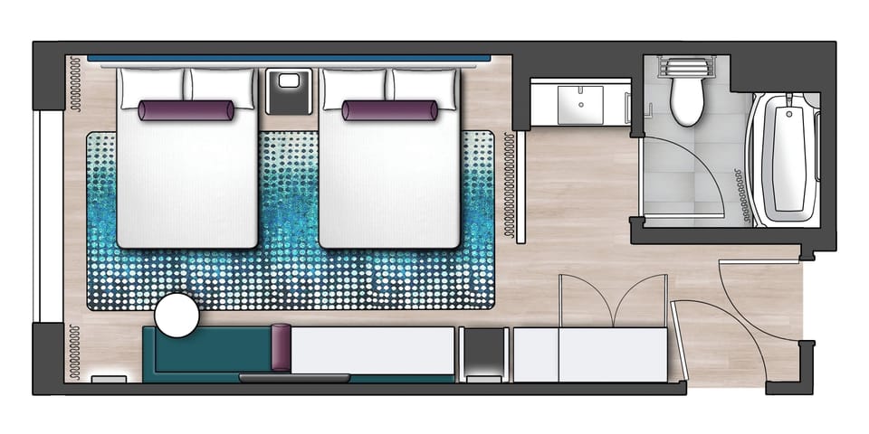 In-room safe, iron/ironing board, free cribs/infant beds, free WiFi