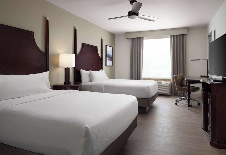 In-room safe, iron/ironing board, WiFi (free), alarm clocks