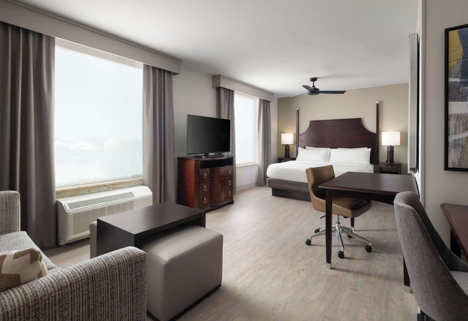 In-room safe, iron/ironing board, WiFi (free), alarm clocks