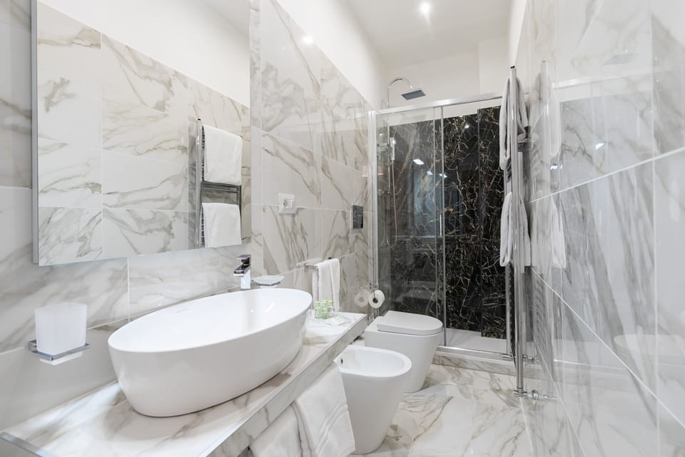 Deluxe Double Room | Bathroom | Free toiletries, hair dryer
