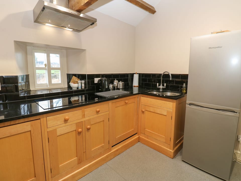 Fridge, dishwasher, electric kettle, toaster