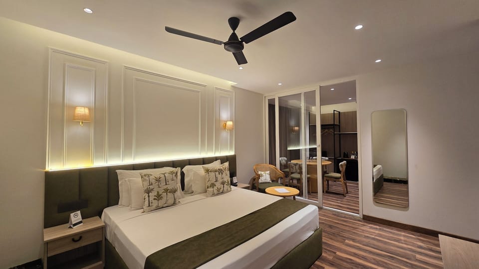 Senior Room | Premium bedding, memory foam beds, desk, laptop workspace