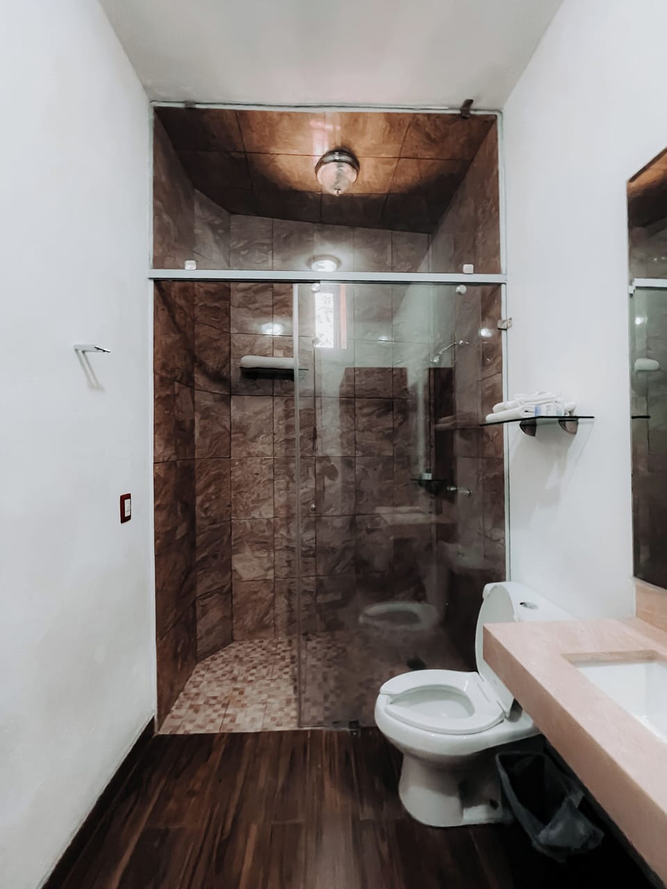 Free toiletries, towels, soap, shampoo