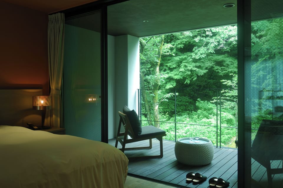 [GINNAN GINKGO] Western Room with Private Open-air Bath, Annex, Non Smoking | In-room safe, free WiFi, bed sheets
