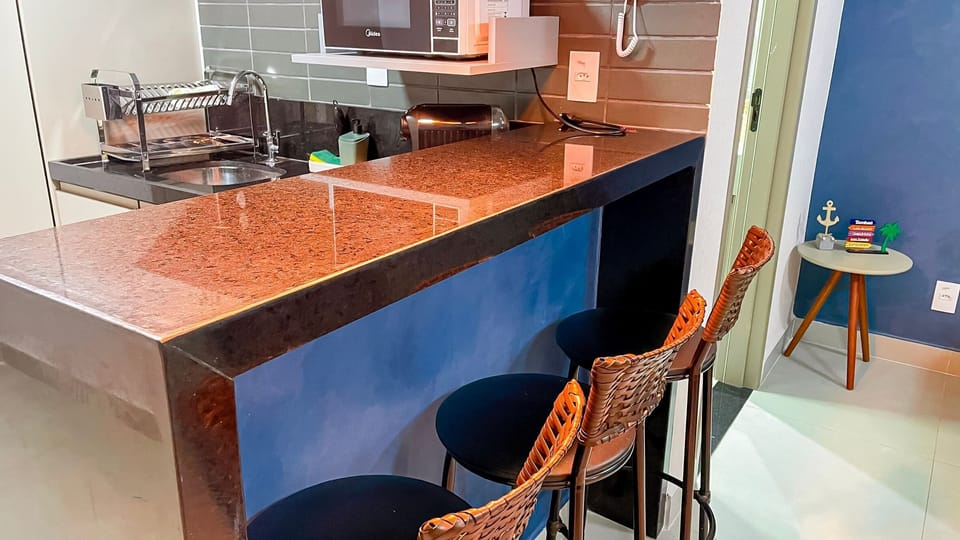 Basic Apartment | Private kitchen | Microwave, oven, coffee grinder, cookware/dishes/utensils