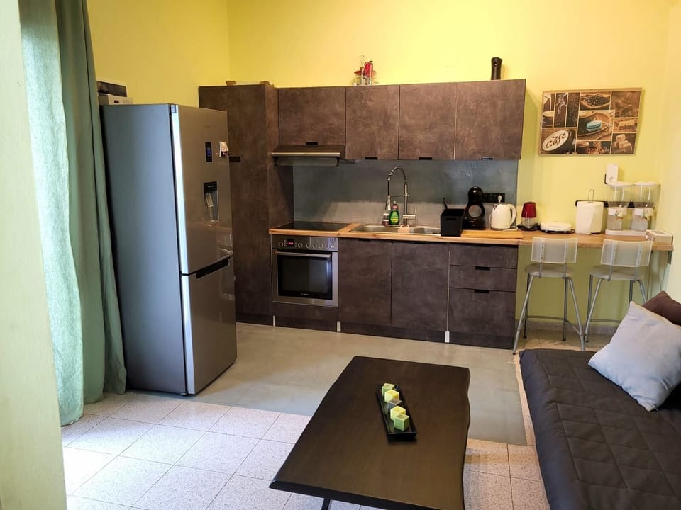 Basic Room, 1 Queen Bed with Sofa bed, Smoking | Private kitchen | Fridge, electric kettle, toaster, blender