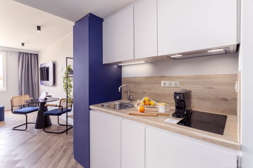 Basic Apartment, 1 Double Bed with Sofa bed | Private kitchen | Fridge, microwave, dishwasher, espresso maker