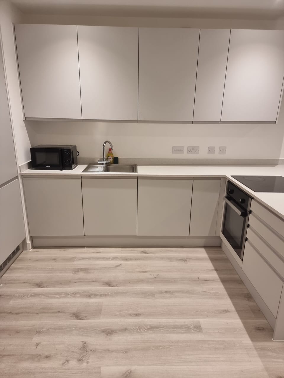 Apartment | Private kitchen | Fridge, microwave, oven, stovetop