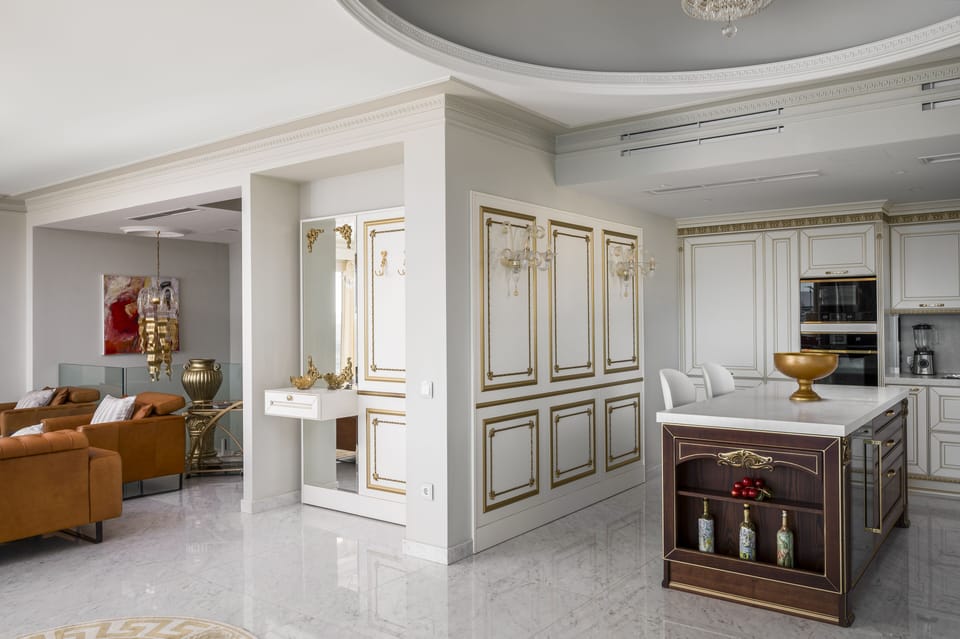 Luxury Villa, Private Pool, Sea View | Private kitchen | Fridge, microwave, oven, stovetop
