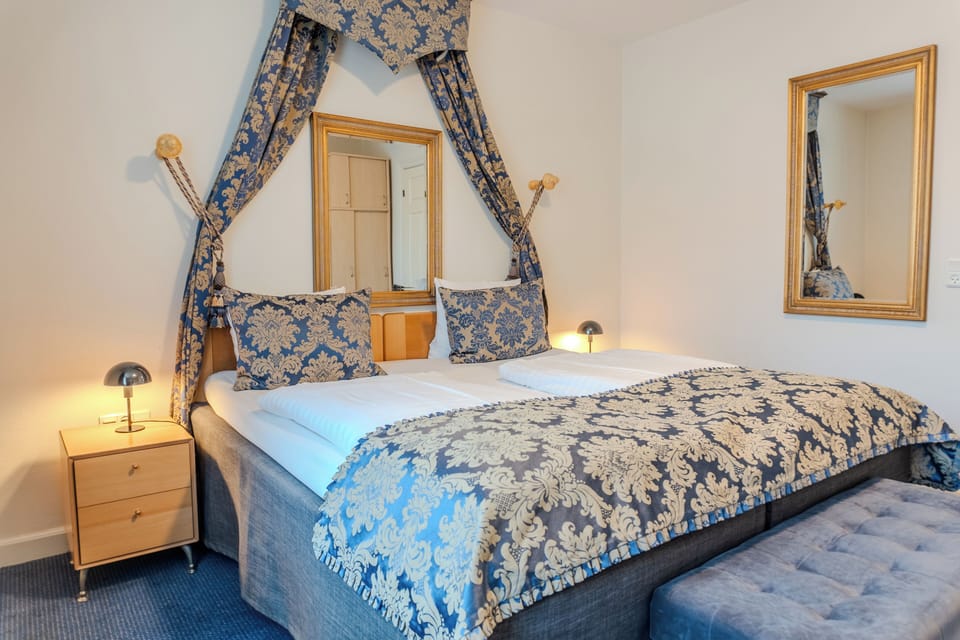 Free minibar items, in-room safe, individually decorated