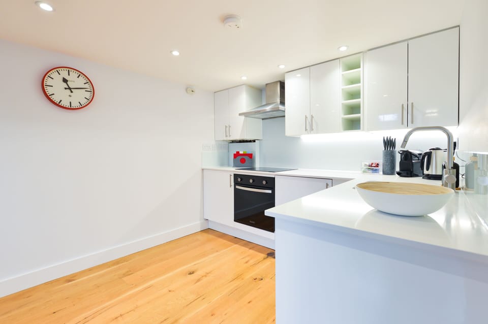 Large Mezzanine Studio Apartment | Private kitchen | Mini-fridge, microwave, stovetop, espresso maker