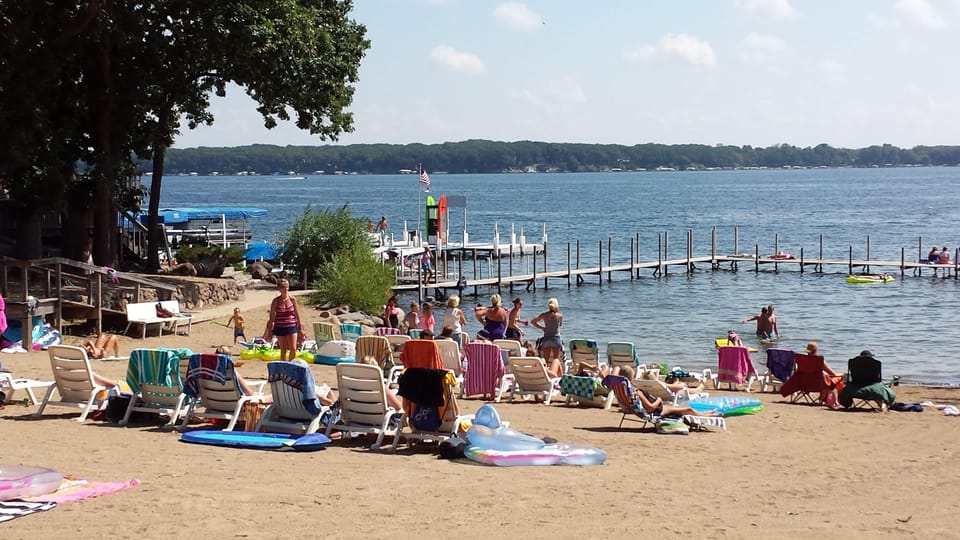 Private beach, white sand