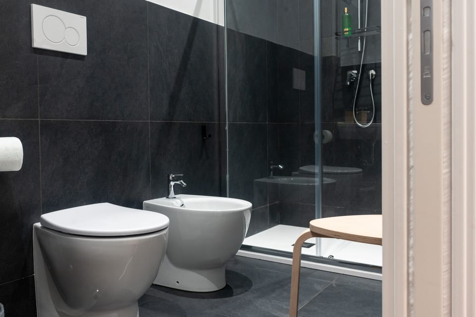 Shower, rainfall showerhead, hair dryer, bidet