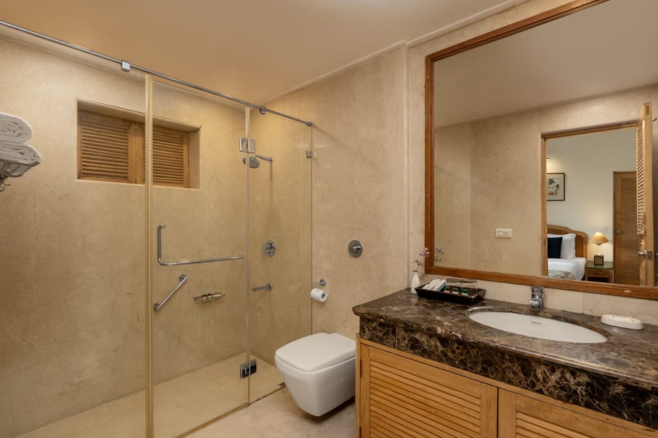 Premium Cottage, 1 Double Bed, Balcony, Valley View | Bathroom | Shower, rainfall showerhead, free toiletries, towels