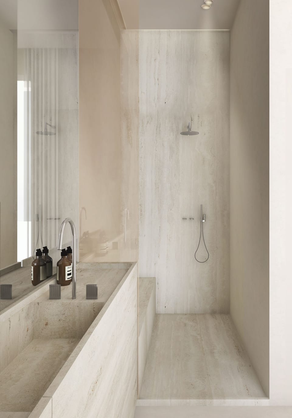 Shower, hair dryer, bathrobes, towels