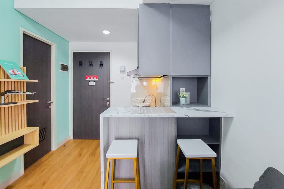 Apartment | Private kitchen | Fridge, microwave, stovetop, rice cooker