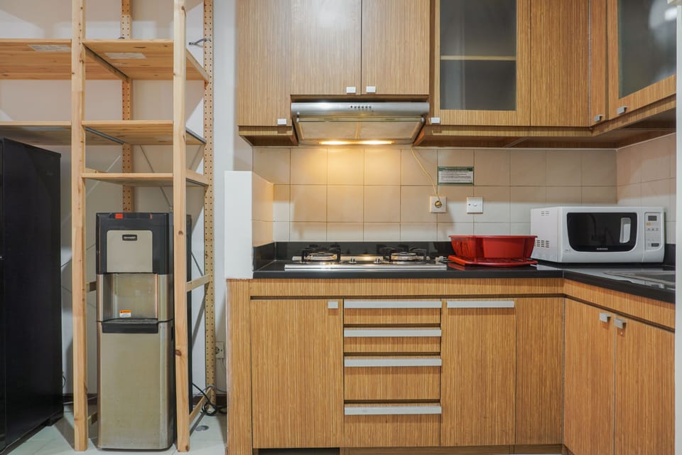 Apartment | Private kitchen | Fridge, microwave, stovetop, rice cooker
