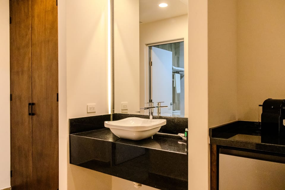 Free toiletries, hair dryer