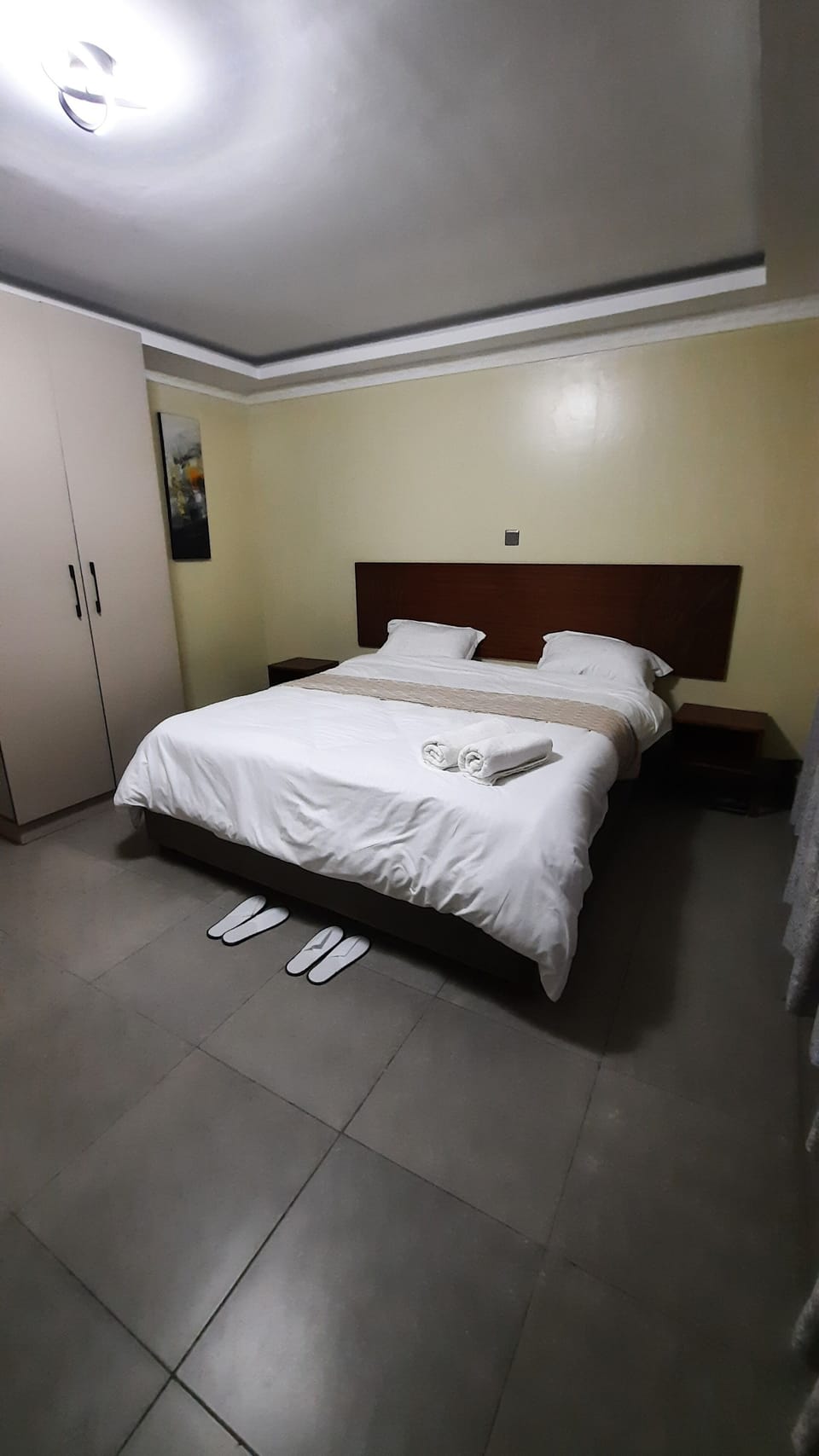 1 bedroom, desk, blackout drapes, iron/ironing board