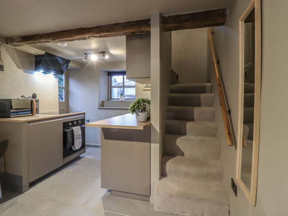 Fridge, dishwasher, electric kettle, toaster