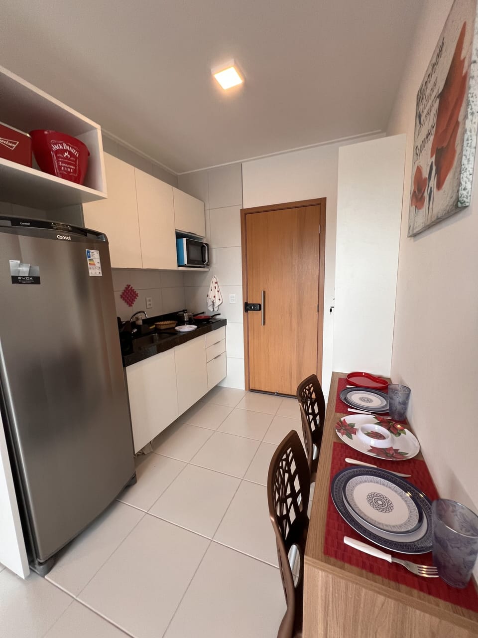Family Apartment, 1 Bedroom, Pool View, Beachside | Private kitchen | Fridge, blender, cookware/dishes/utensils