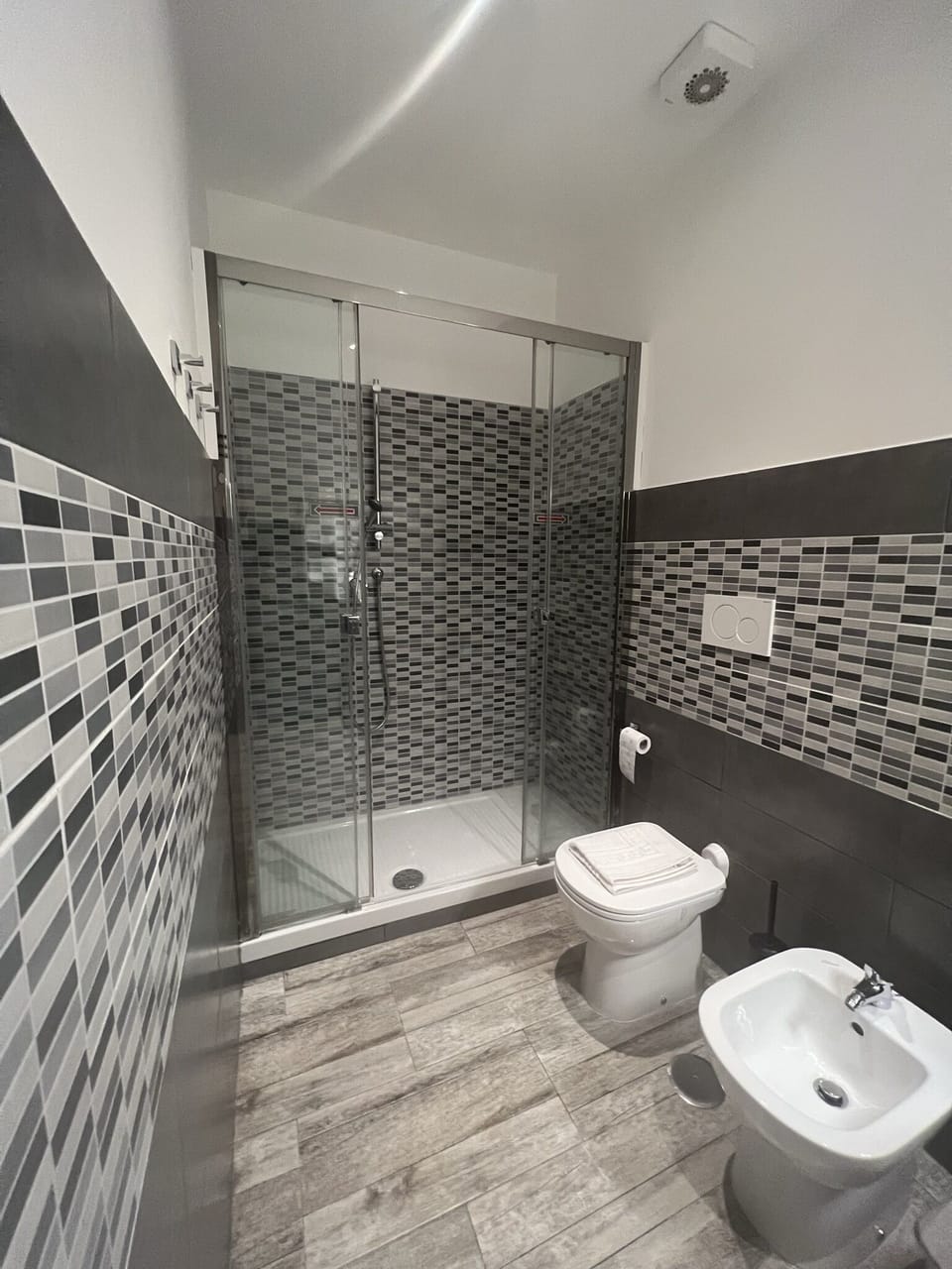 Deluxe Double Room | Bathroom | Rainfall showerhead, hair dryer, towels, soap