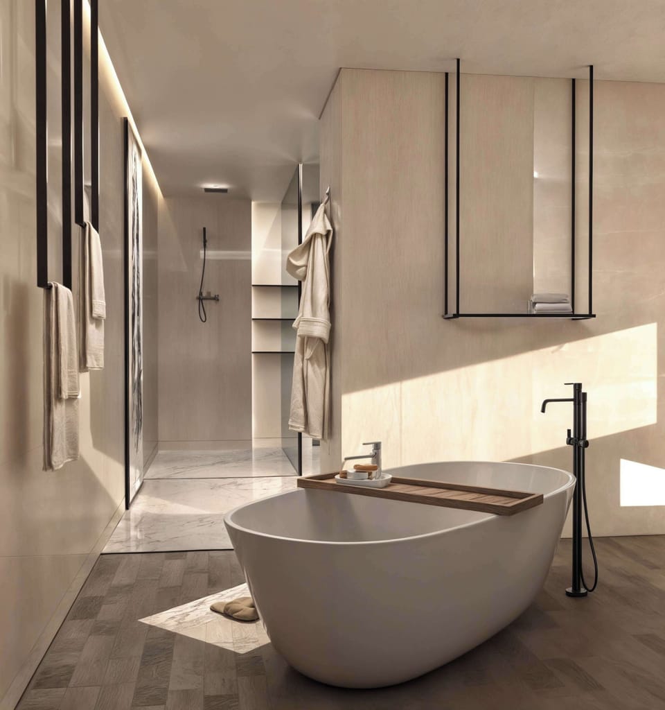 Premium Suite | Bathroom | Hair dryer, bathrobes, slippers, bidet