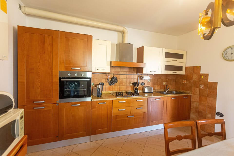 Superior Apartment, Balcony, Ground Floor | Private kitchen | Full-size fridge, stovetop, espresso maker, coffee/tea maker
