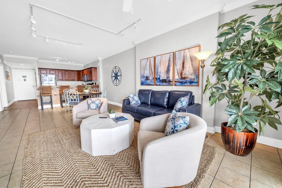 Condo, Multiple Beds (Tropic Winds 2308) | Living area | TV
