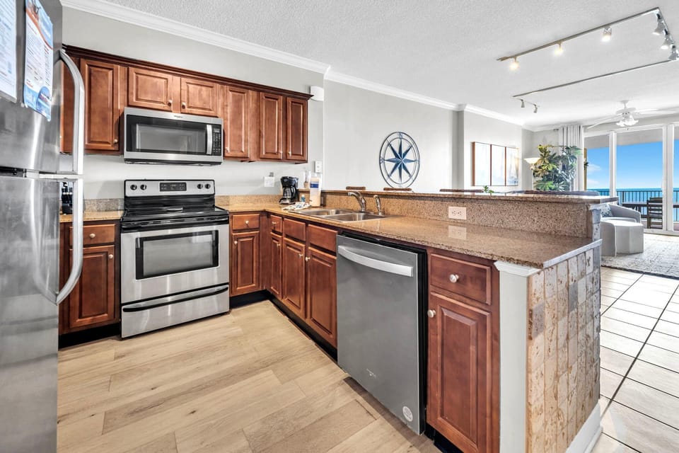 Condo, Multiple Beds (Tropic Winds 2308) | Private kitchen | Oven, toaster