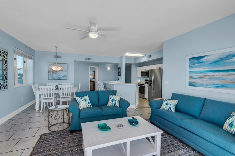 Condo, Multiple Beds (Celadon 309) | Living area | TV