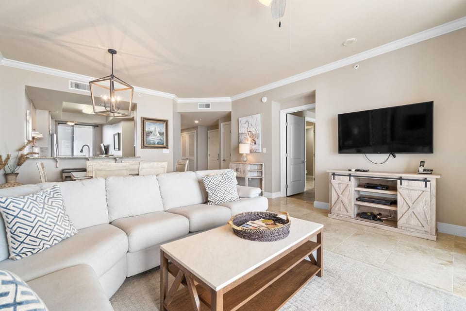 Condo, Multiple Beds (Indigo East 604) | Living area | TV