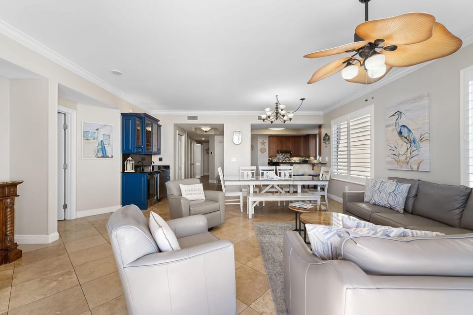 Condo, Multiple Beds (Indigo West 301) | Living area | TV