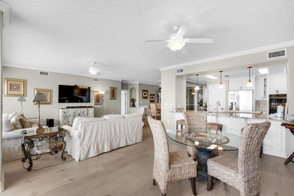Condo, Multiple Beds (Hidden Dunes 1603) | Living area | TV