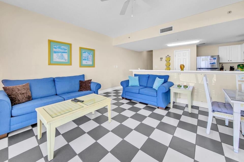 Condo, 1 King Bed with Sofa bed (Majestic Beach Towers 1-1615) | Living area | TV