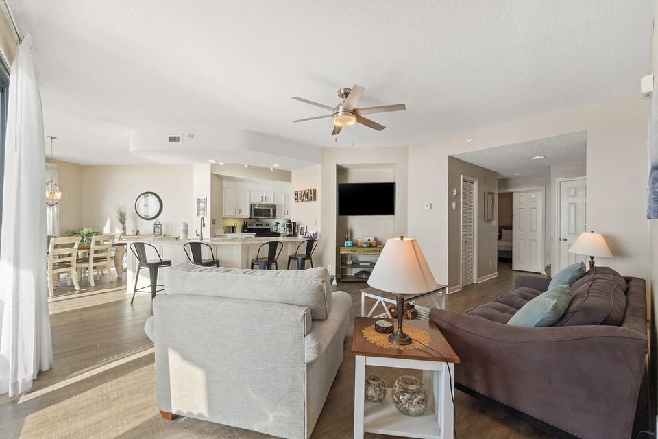 Condo, Multiple Beds (Seachase 404E) | Living area | TV